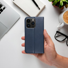 Peněženkové pouzdro Smart Magneto book na Apple iPhone SE 2022 5G Tmavší modrý 