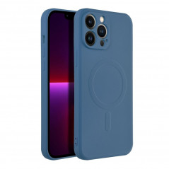 Kryt Silicone Mag Cover na Apple iPhone 13 Pro Max MagSAFE  Modrý