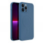 Kryt Silicone Mag Cover na Apple iPhone 13 Pro Max MagSAFE  Modrý