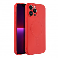 Kryt Silicone Mag Cover na Apple iPhone 13 Pro Max MagSAFE  Červený