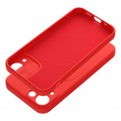 Kryt Silicone Mag Cover na Apple iPhone 13 mini MagSAFE  Červený