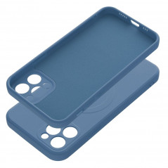 Kryt Silicone Mag Cover na Apple iPhone 12 Pro MagSAFE  Modrý