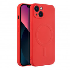 Kryt Silicone Mag Cover na Apple iPhone 13 MagSAFE  Červený