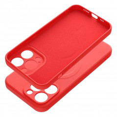 Kryt Silicone Mag Cover na Apple iPhone 13 Pro MagSAFE  Červený