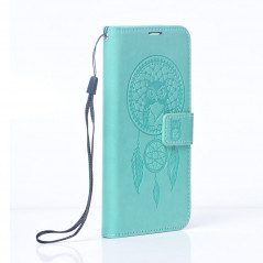 Peněženkové pouzdro MEZZO Book na XIAOMI Redmi 9C NFC Lapač snů  Zelený