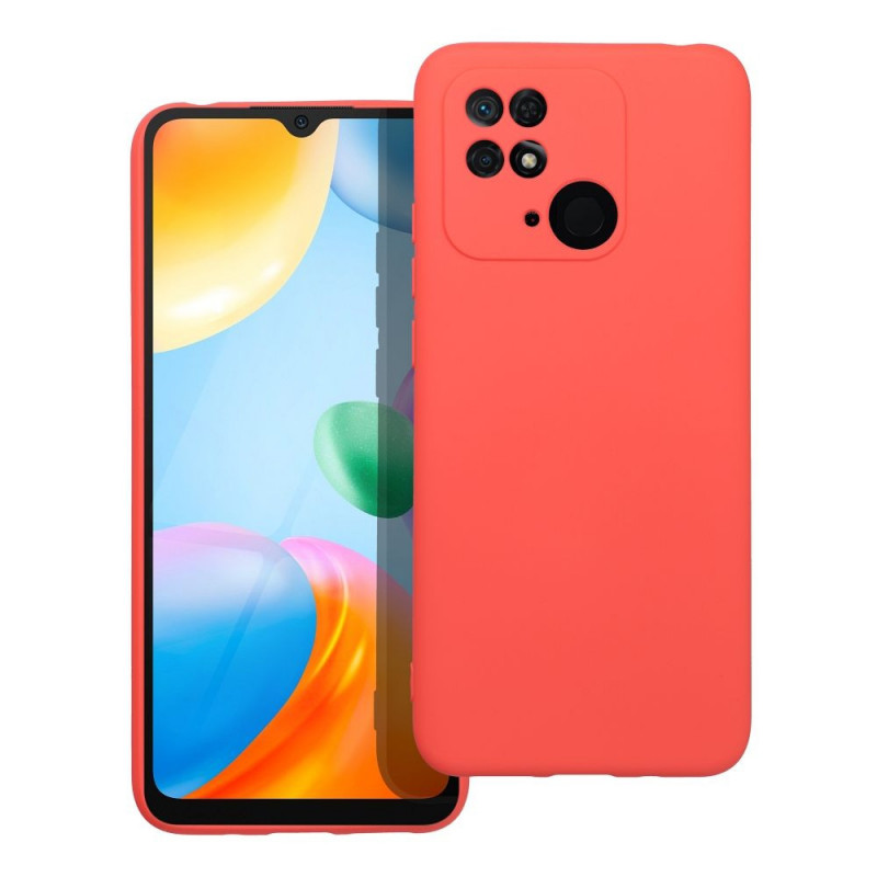 Kryt Silicone na XIAOMI Redmi 10C Elegantní  Broskvový