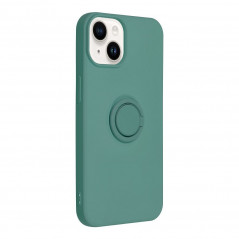 Kryt Silicone ring na Apple iPhone 14 Zelený
