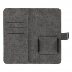 Univerzální pouzdro, Peněženkové pouzdro COMMON book na Samsung Galaxy A34 Elegantní, Měkká podšívka uvnitř  Černý