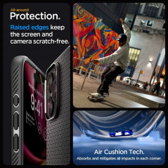 Kryt Spigen  Liquid Air na Apple iPhone 15 Pro Max Matná černá