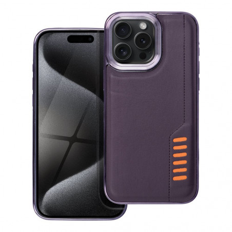Kryt MILANO na Apple iPhone 15 Pro Max Tmavě fialový (purple)