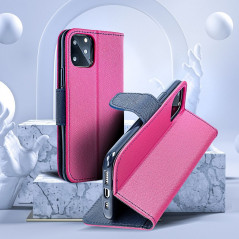 Peněženkové pouzdro Fancy Book na XIAOMI Redmi 10C Růžova / Námořnická modrá