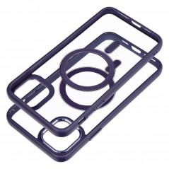 Kryt Color Edge Mag na Apple iPhone XS Max MagSAFE  Hluboká fialová