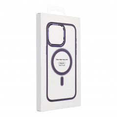 Kryt Color Edge Mag na Apple iPhone XS Max MagSAFE  Hluboká fialová