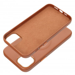 Kryt Roar Leather Mag na Apple iPhone 14 Plus Elegantní  MagSAFE  Hnědý