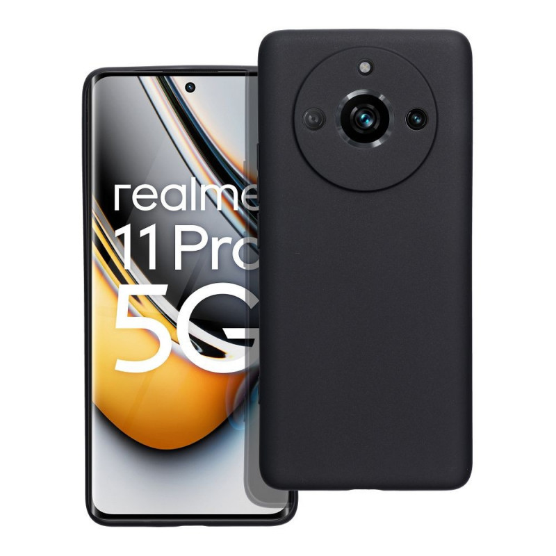 Kryt MATT na realme 11 Pro Plus 5G Černý