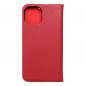 Peněženkové pouzdro Leather case SMART PRO na Apple iPhone 15 Elegantní  Vinově červený