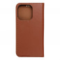 Peněženkové pouzdro Leather case SMART PRO na Apple iPhone 15 Pro Elegantní  Hnědý