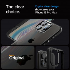 Kryt Spigen Ultra Hybrid na Apple iPhone 15 Pro Max Křišťálově čistý  Matná černá