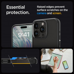 Kryt Spigen Ultra Hybrid na Apple iPhone 15 Pro Max Křišťálově čistý  Matná černá