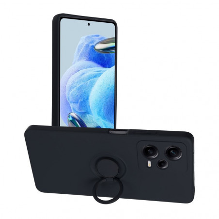 Kryt Silicone ring na XIAOMI Redmi Note 12 Pro 5G Černý