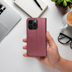 Peněženkové pouzdro Smart Magneto book na Apple iPhone 15 Pro Max Bordový