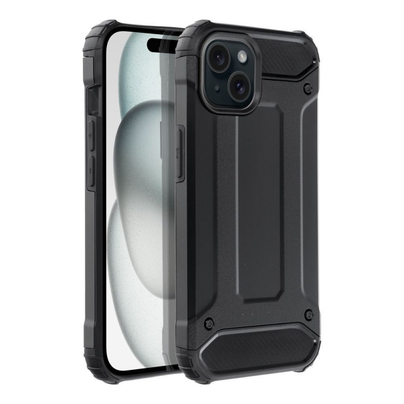 Tvrzený kryt Armor na Apple iPhone 15 Černý