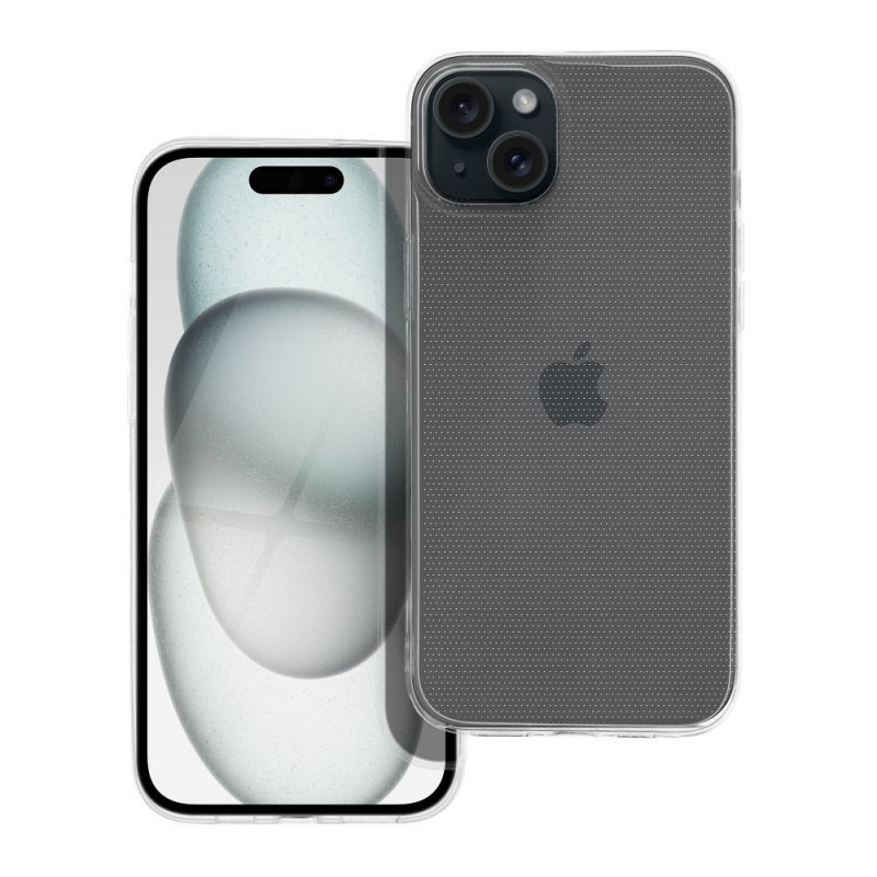 Kryt CLEAR 2mm na Apple iPhone 15 Plus Průhledný