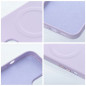 Kryt Roar Leather Mag na Apple iPhone 13 Elegantní  MagSAFE  Fialový (Purple)