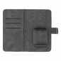 Univerzální pouzdro, Peněženkové pouzdro COMMON book na Samsung Galaxy S21 5G Elegantní, Měkká podšívka uvnitř  Černý