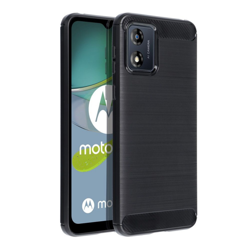 Kryt Carbon na Motorola Moto E13 Elegantní  Černý