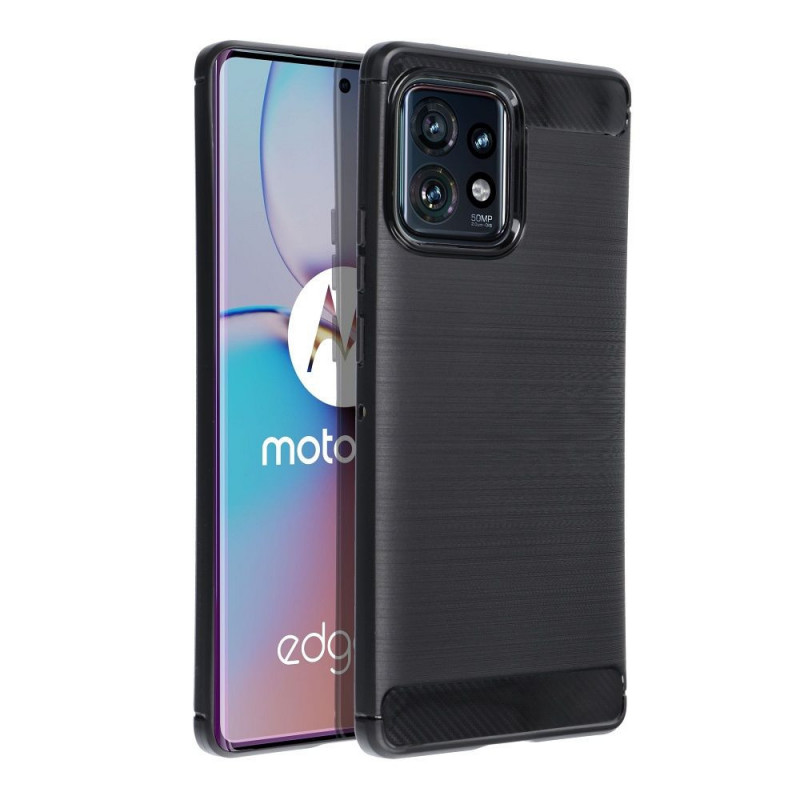 Kryt Carbon na Motorola Edge 40 Pro 5G Elegantní  Černý