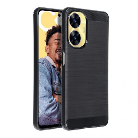 Kryt Carbon na realme C55 Elegantní  Černý