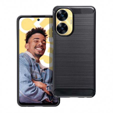 Kryt Carbon na realme C55 Elegantní  Černý