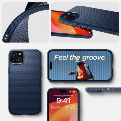 Kryt Spigen  Liquid Air na Apple iPhone 15 Námořnická modrá