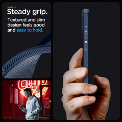Kryt Spigen  Liquid Air na Apple iPhone 15 Pro Max Námořnická modrá