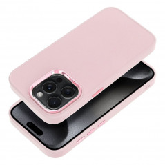 Kryt FRAME na Apple iPhone 15 Pro Elegantní  Pudrově růžový