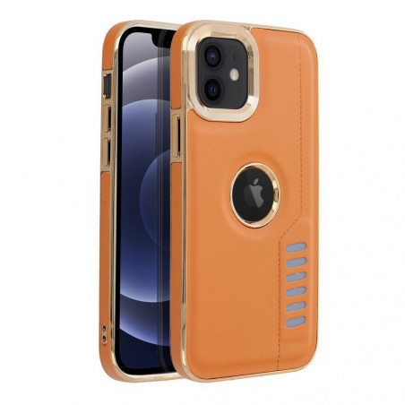 Kryt MILANO na Apple iPhone 12 Hnědý
