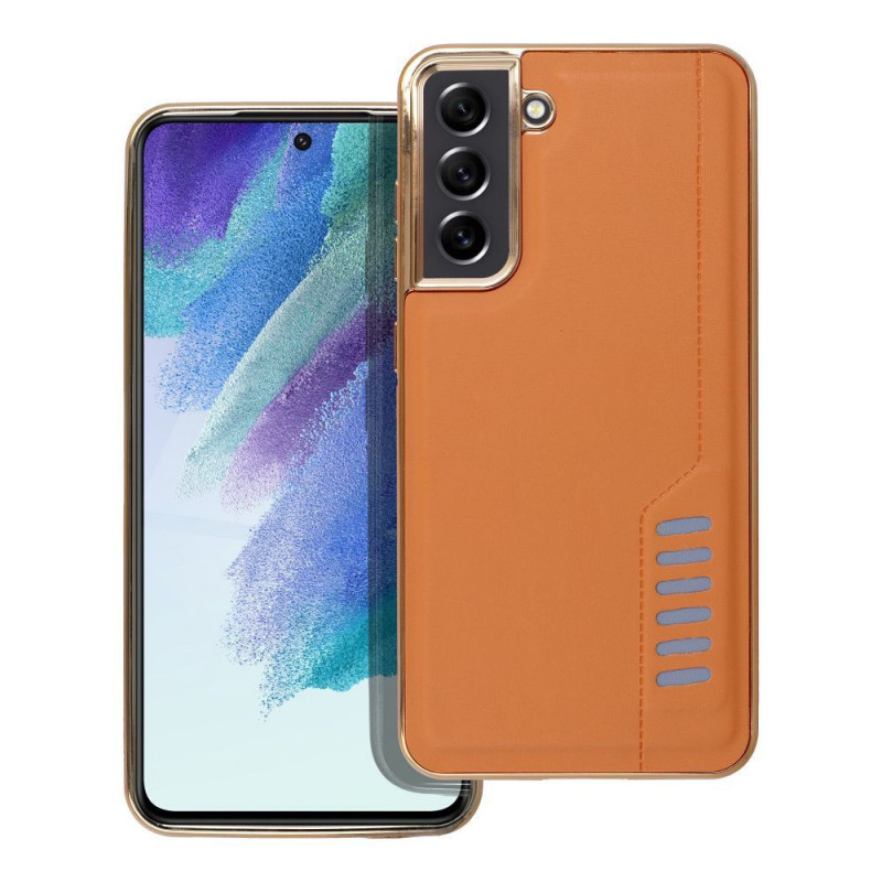Kryt MILANO na Samsung Galaxy S21 FE 5G Hnědý Kryt MILANO na Samsung Galaxy S21 FE 5G Hnědý
