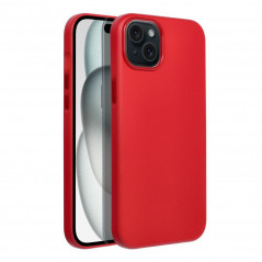 Kryt Leather Mag Cover na Apple iPhone 15 Plus Elegantní  MagSAFE  Červený