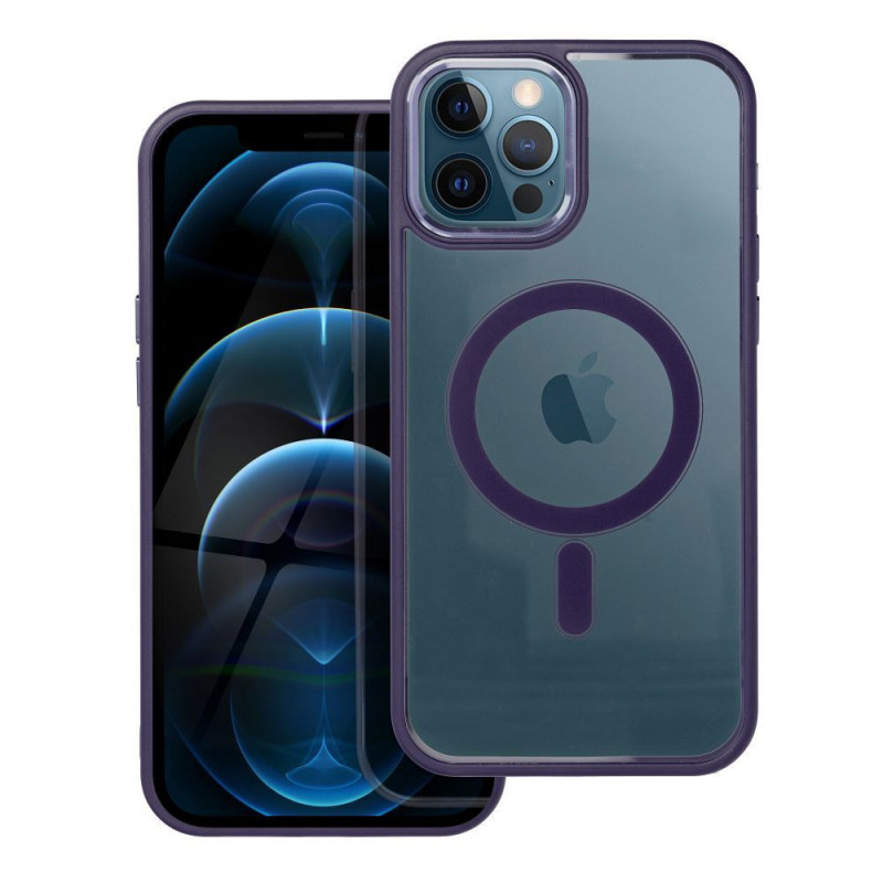 Kryt Color Edge Mag na Apple iPhone 12 Pro Max MagSAFE  Hluboká fialová