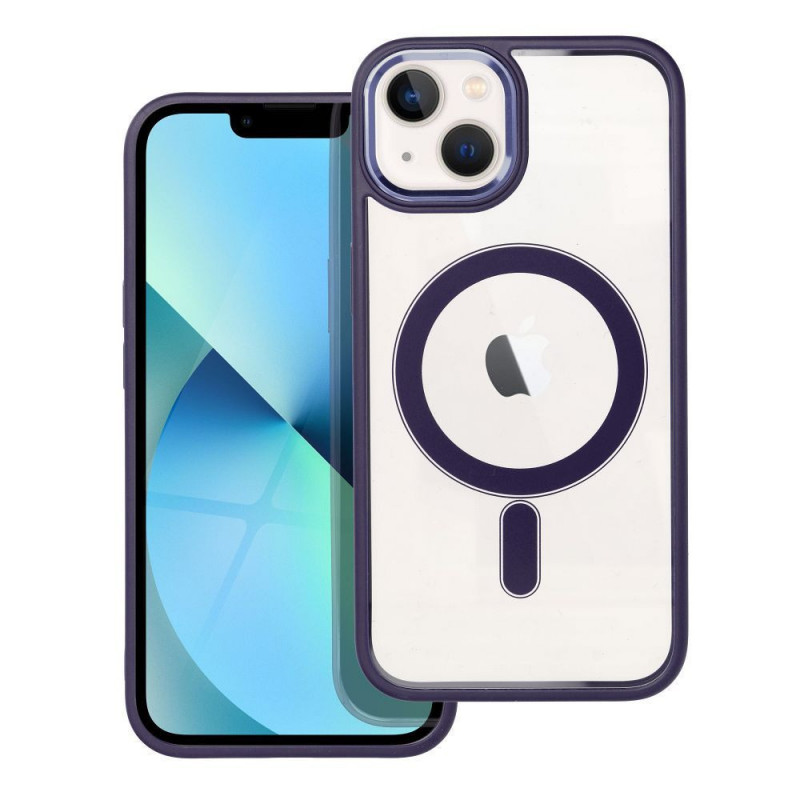Kryt Color Edge Mag na Apple iPhone 13 MagSAFE  Hluboká fialová
