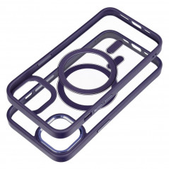 Kryt Color Edge Mag na Apple iPhone 13 MagSAFE  Hluboká fialová
