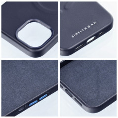 Kryt Roar Leather Mag na Apple iPhone 15 Pro Max Elegantní  MagSAFE  Tmavší modrý