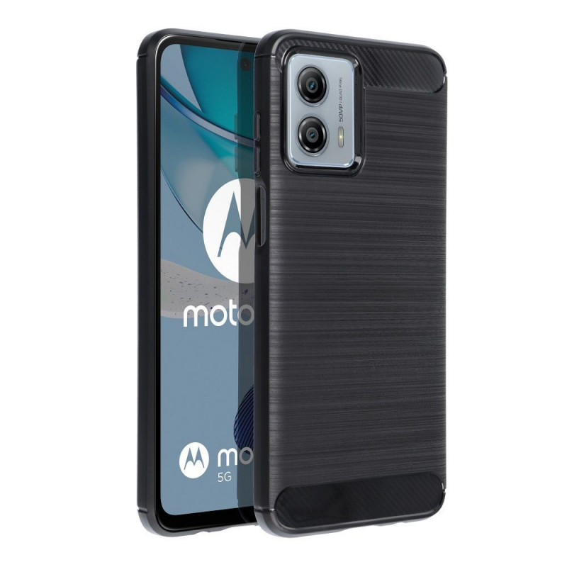 Kryt Carbon na Motorola Moto G53 5G Elegantní  Černý