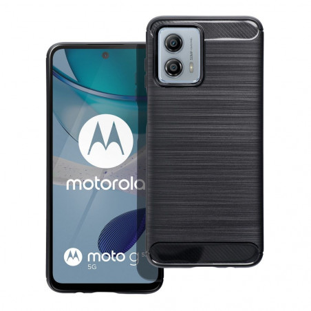 Kryt Carbon na Motorola Moto G53 5G Elegantní  Černý