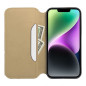 Peněženkové pouzdro Dual Pocket book na Apple iPhone 15 Plus Zlatý