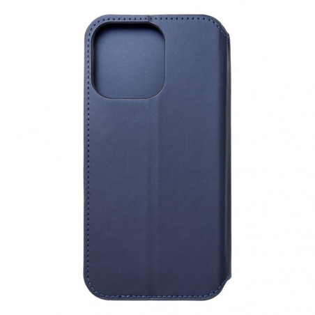 Peněženkové pouzdro Dual Pocket book na Apple iPhone 15 Pro Max Tmavší modrý