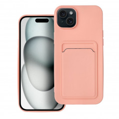 Kryt Card na Apple iPhone 15 Plus Růžový