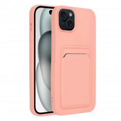 Kryt Card na Apple iPhone 15 Plus Růžový