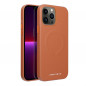 Kryt Roar Leather Mag na Apple iPhone 13 Pro Max Elegantní  MagSAFE  Hnědý